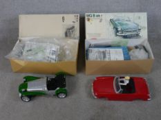 A boxed Kyosho MG B MK model car together with a Lotus 7 remote control car. H.24 W.54 D.27cm