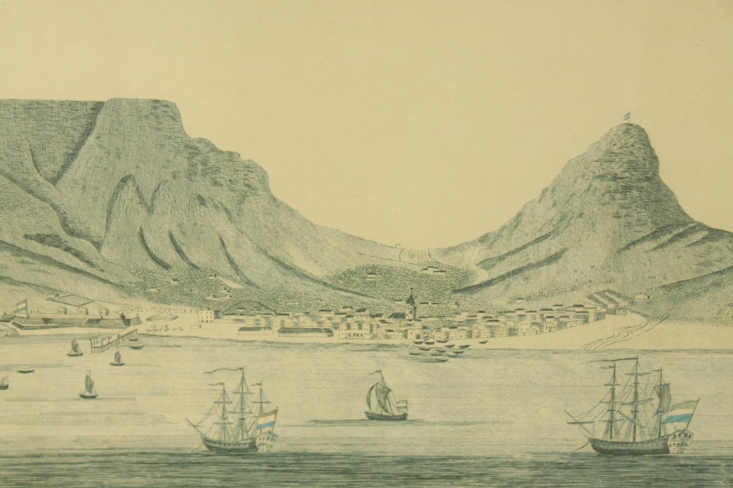 Two 19th century coloured prints of nautical interest, Table Bay, Cape of Good Hope, published W. - Image 3 of 6