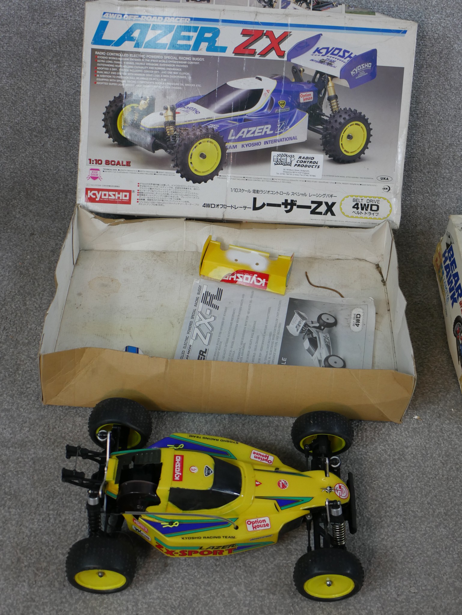 Three boxed scale model vehicles to include Kyosho 1:10 Lazer ZX remote control car, Tamiya 1:10 - Image 6 of 9