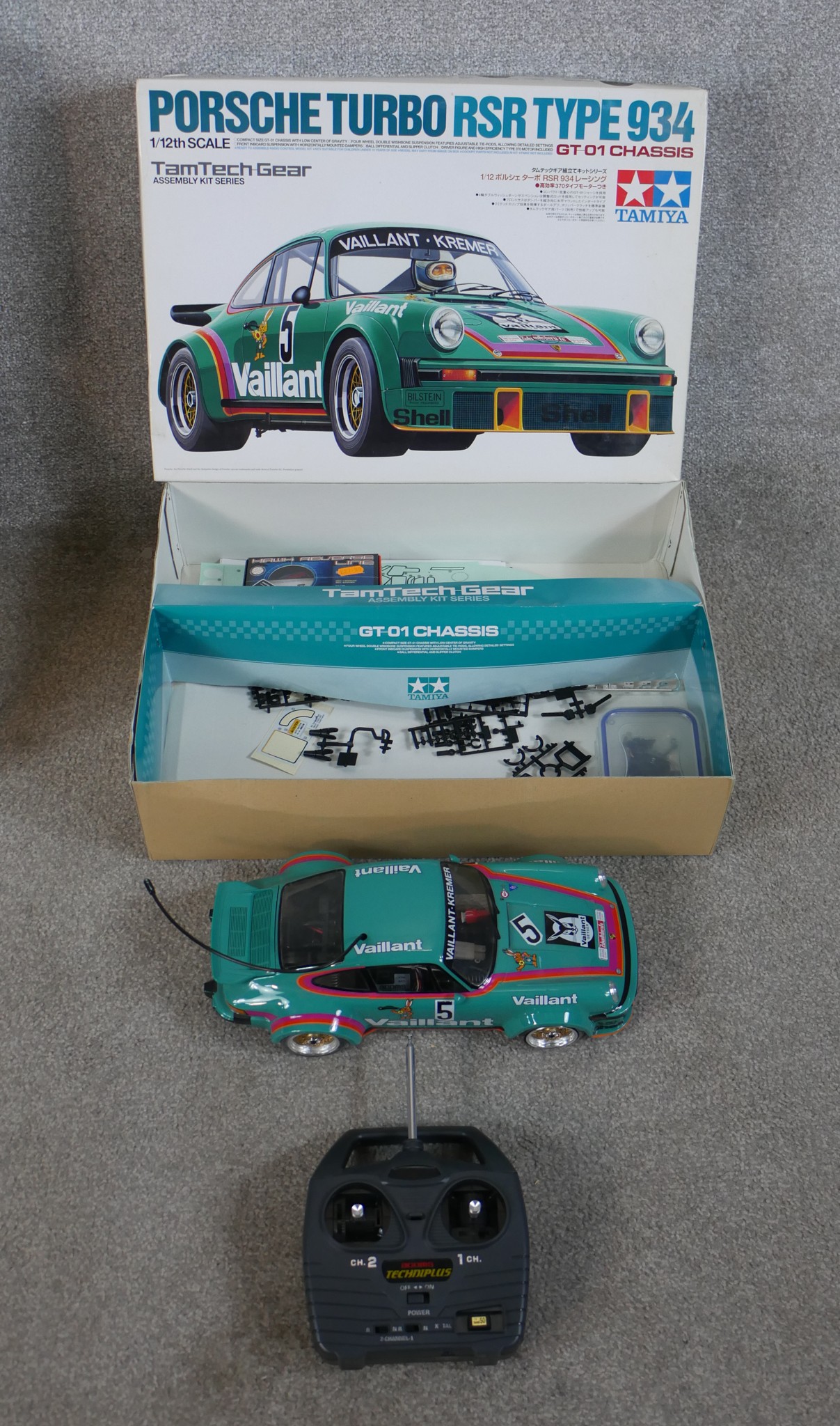 Two boxed scale model cars to include Panda 1:10 AMG Mercedes Benz & Tamiya 1:12 Porsche Turbo RSR - Image 7 of 8