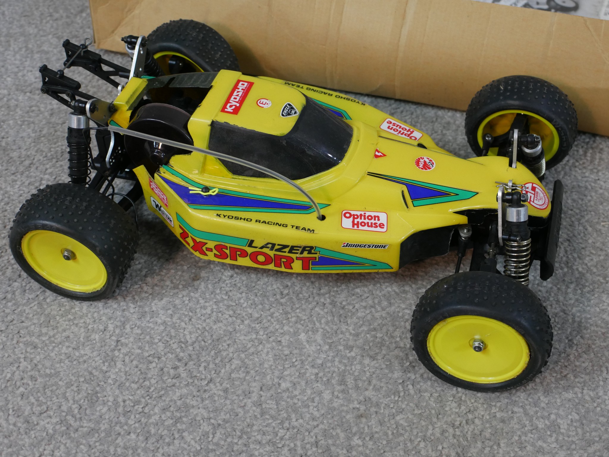 Three boxed scale model vehicles to include Kyosho 1:10 Lazer ZX remote control car, Tamiya 1:10 - Image 7 of 9