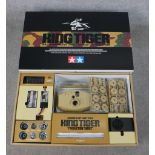 A boxed 1:16 Tamiya King Tiger model tank H.18 W.75 D.46cm