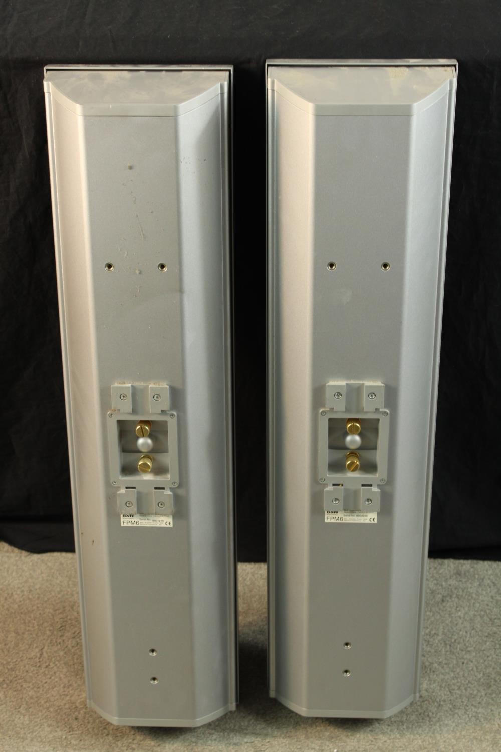 A pair of contemporary Bowers and Wilkins floor standing speakers. H.80cm. (each) - Image 8 of 9