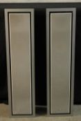 A pair of contemporary Bowers and Wilkins floor standing speakers. H.80cm. (each)