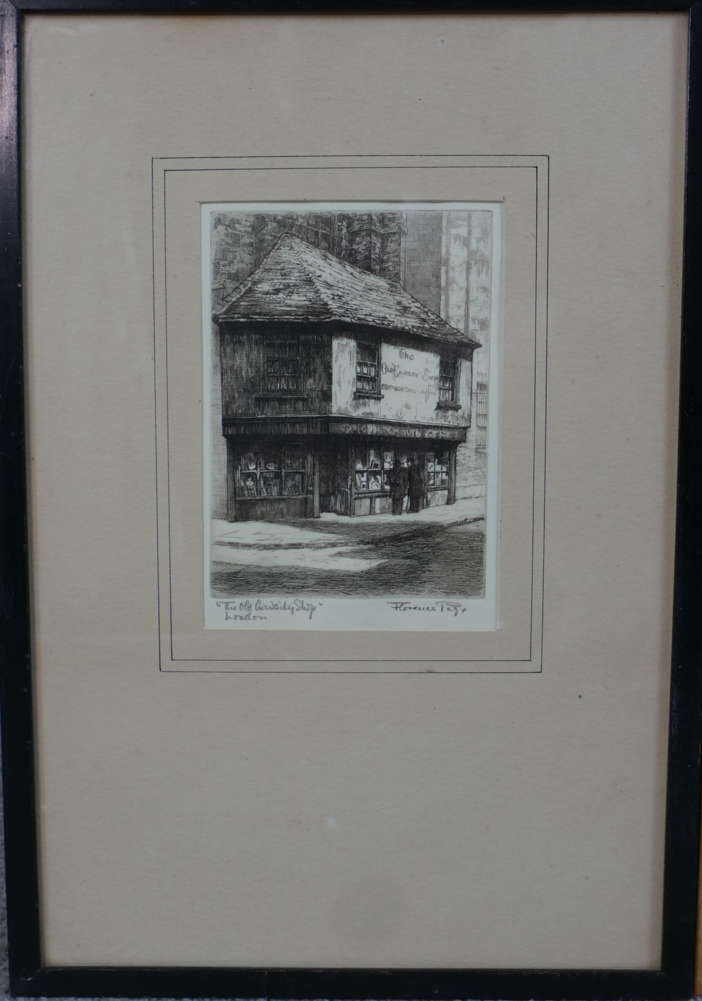 Three 20th century black and white etchings of various buildings to include Florence Page (1889- - Image 2 of 12