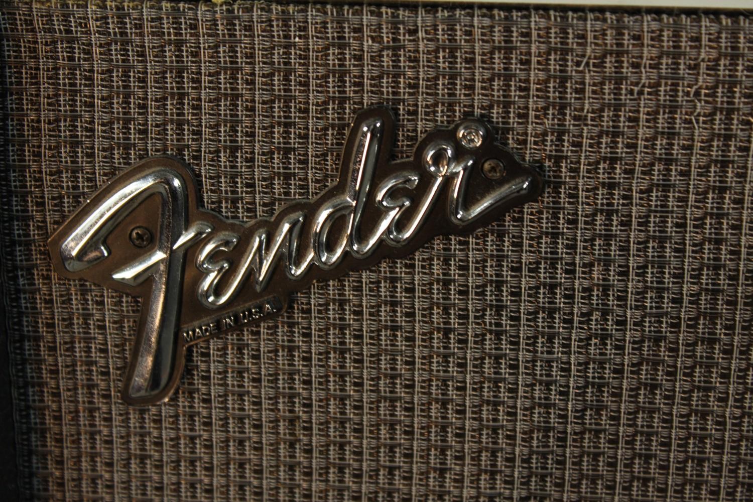 A 20th century Fender electric guitar amp with pedal switch. H.44 W.52 D.23cm. - Image 2 of 3