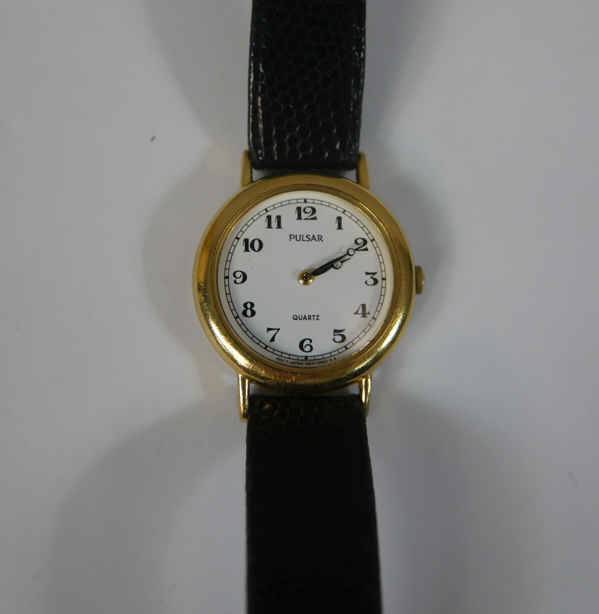 Three 20th century wristwatches to include a yellow metal cased Bulova watch, a yellow metal cased - Image 4 of 7