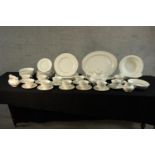 An extensive Royal Doulton Fairfax pattern tea and dinner service comprising of cups, saucers,