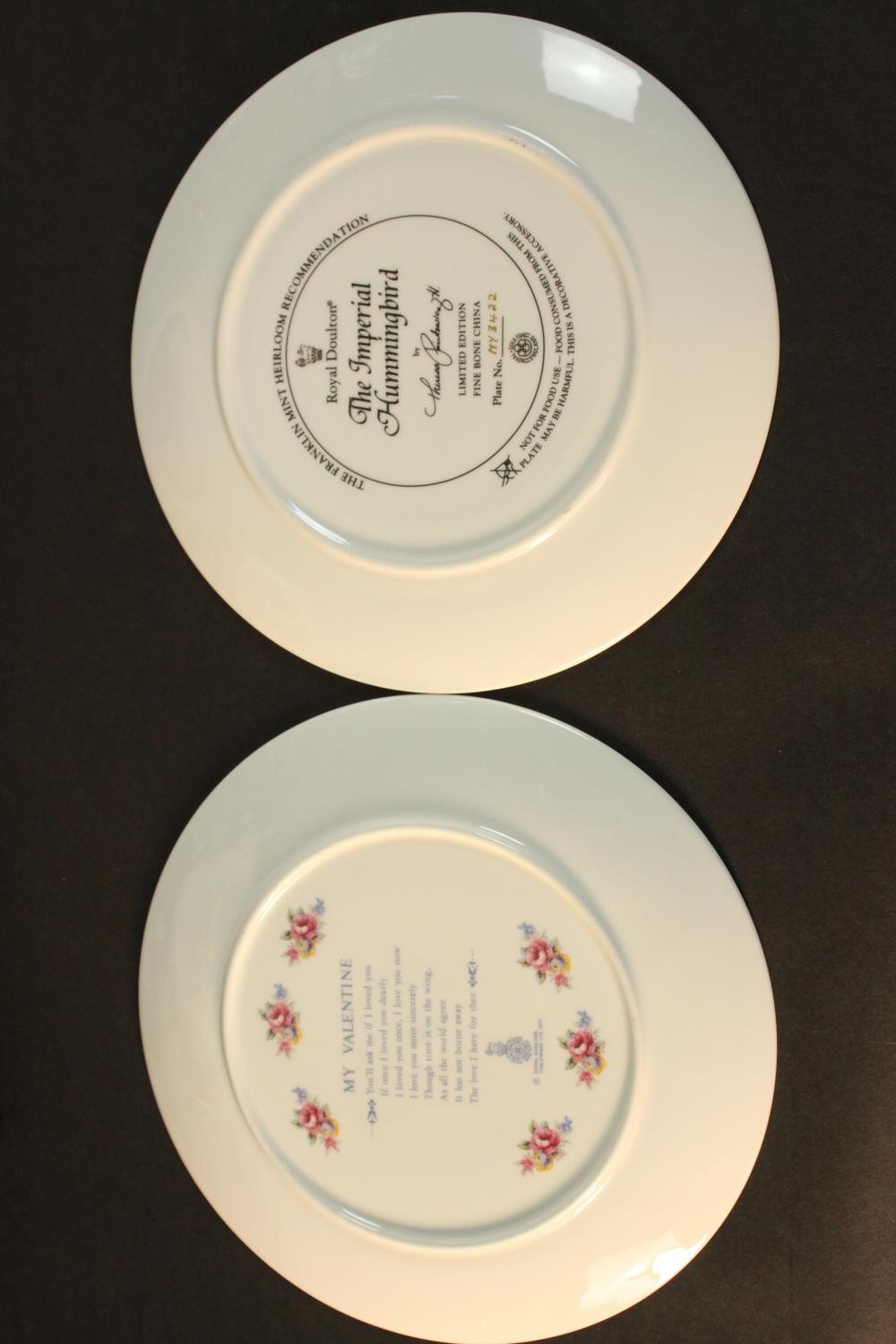 A collection of ten ceramic limited edition plates, Royal Worcester 'Exotic Butterflies', Wedgwood - Image 4 of 13