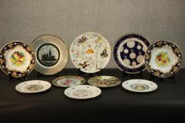 A collection of ten ceramic limited edition plates, Royal Worcester 'Exotic Butterflies', Wedgwood