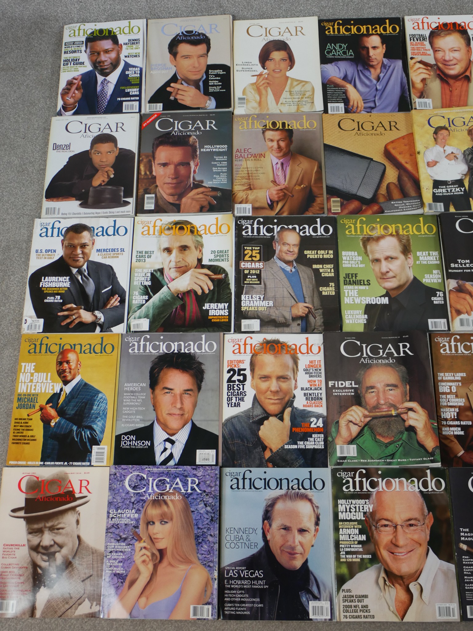 An extensive run of Cigar Aficionado magazines H.30 W.23 - Image 2 of 6