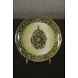 A Franklin Mint Limited edition House of Fabergé Garden of Jewels Imperial Egg plate, the centre set