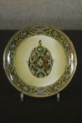 A Franklin Mint Limited edition House of Fabergé Garden of Jewels Imperial Egg plate, the centre set