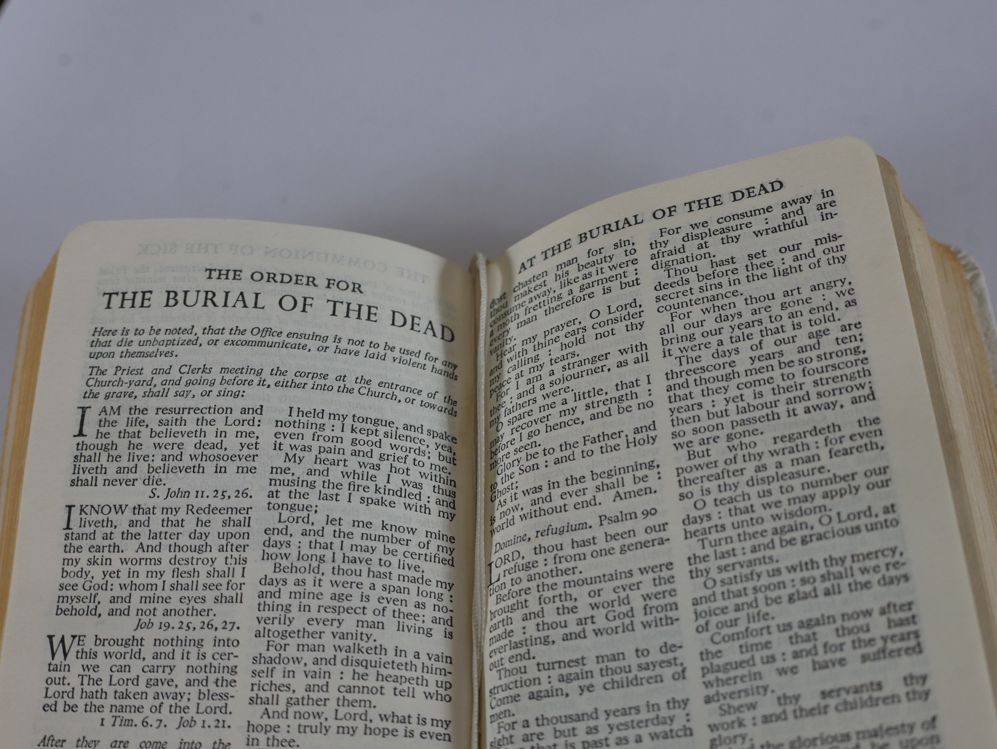 A 20th century white leather bound Book of Common Prayer and Hymns Ancient & Modern. H.12 W.8 D.2cm - Image 2 of 4