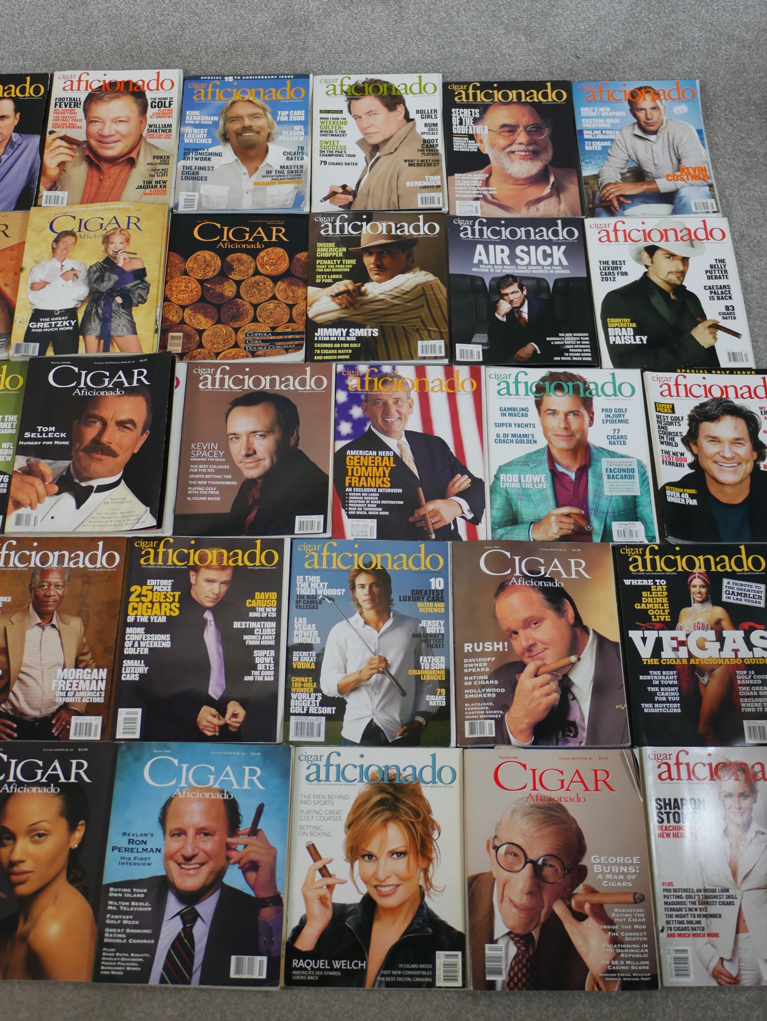 An extensive run of Cigar Aficionado magazines H.30 W.23 - Image 3 of 6