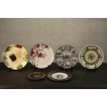A collection of six commemorative and limited edition ceramic plates including, Royal Worcester