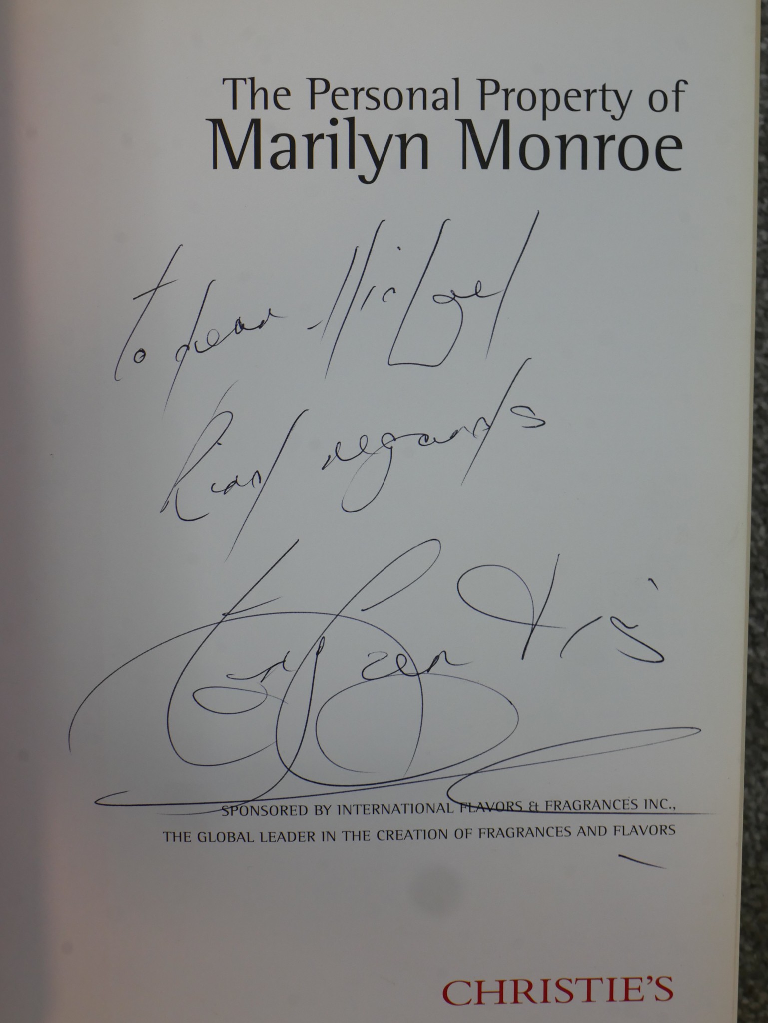 The Marilyn Monroe Collection Catalogue: The Personal Property of Marilyn Monroe held at Christies - Image 2 of 7