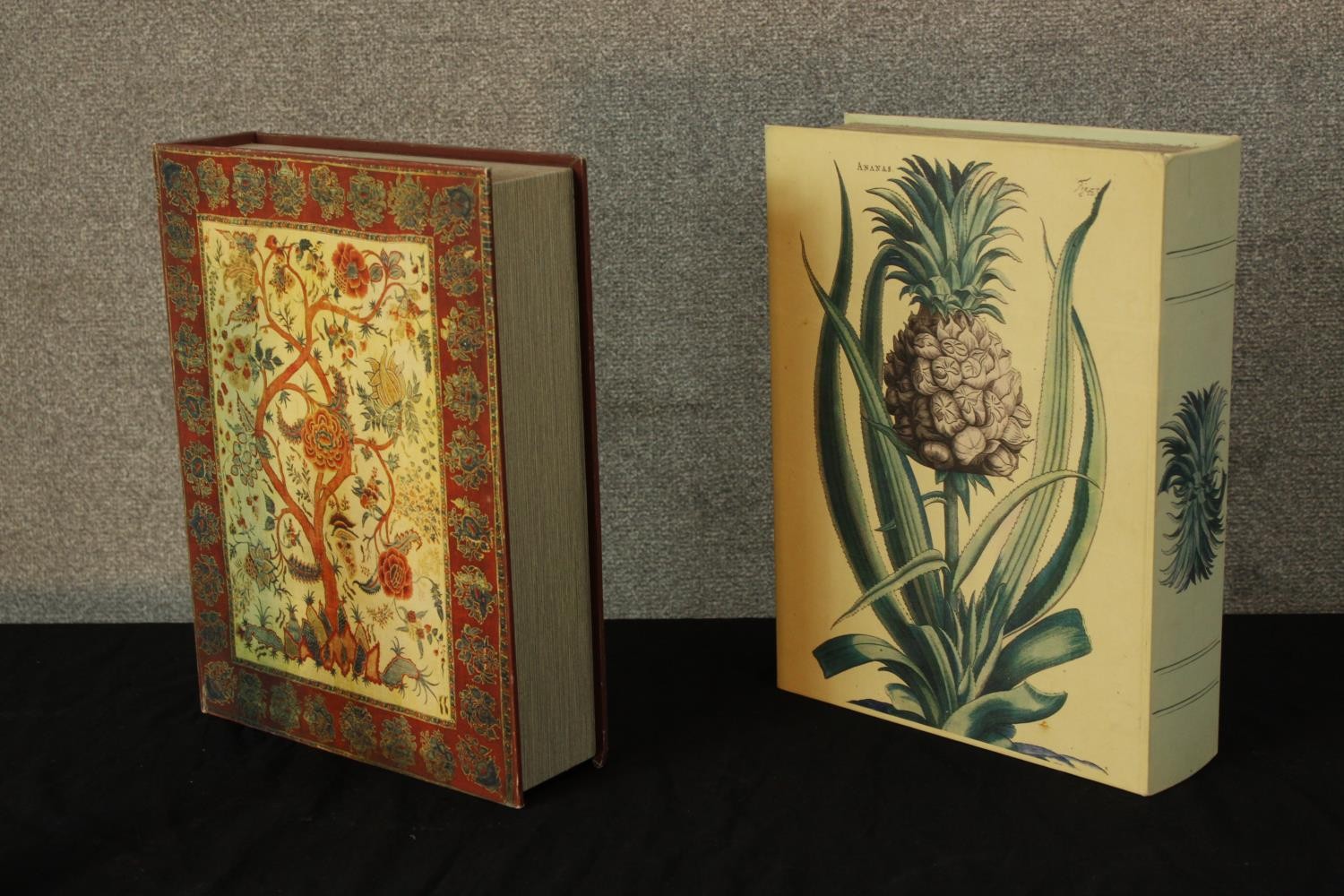 Two reproduction reproduction French books of botanical interest. H.39 W.29cm. (each)