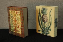 Two reproduction reproduction French books of botanical interest. H.39 W.29cm. (each)