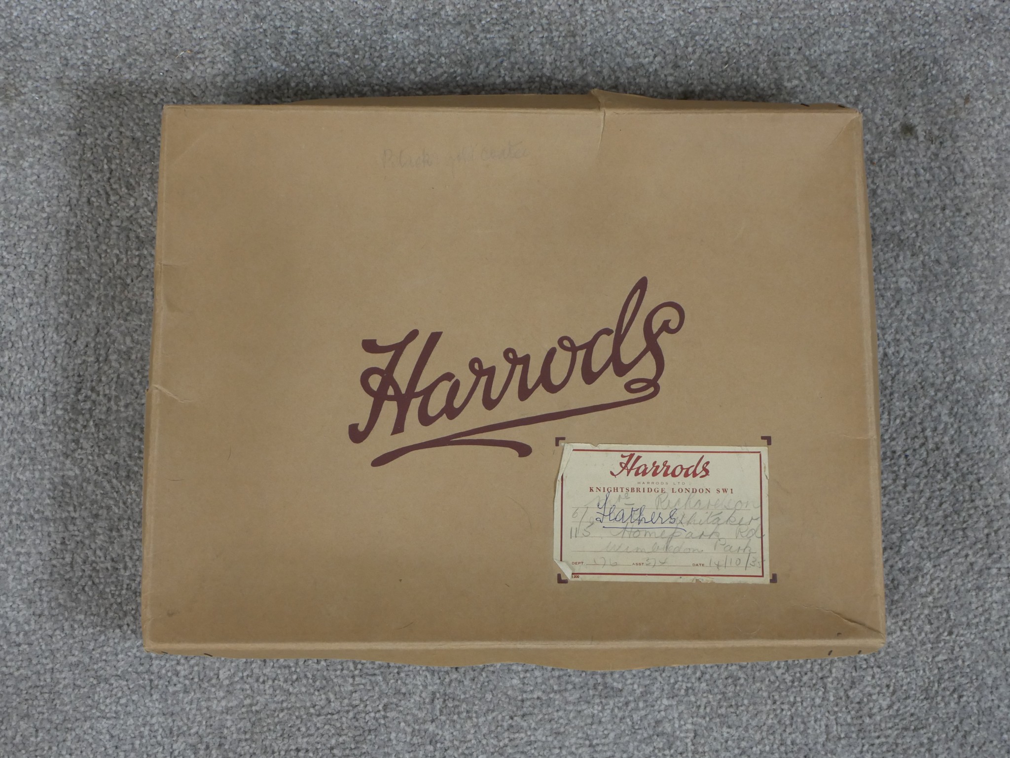 A 20th century Harrods cardboard box from the feather department together with an assortment of - Image 2 of 10