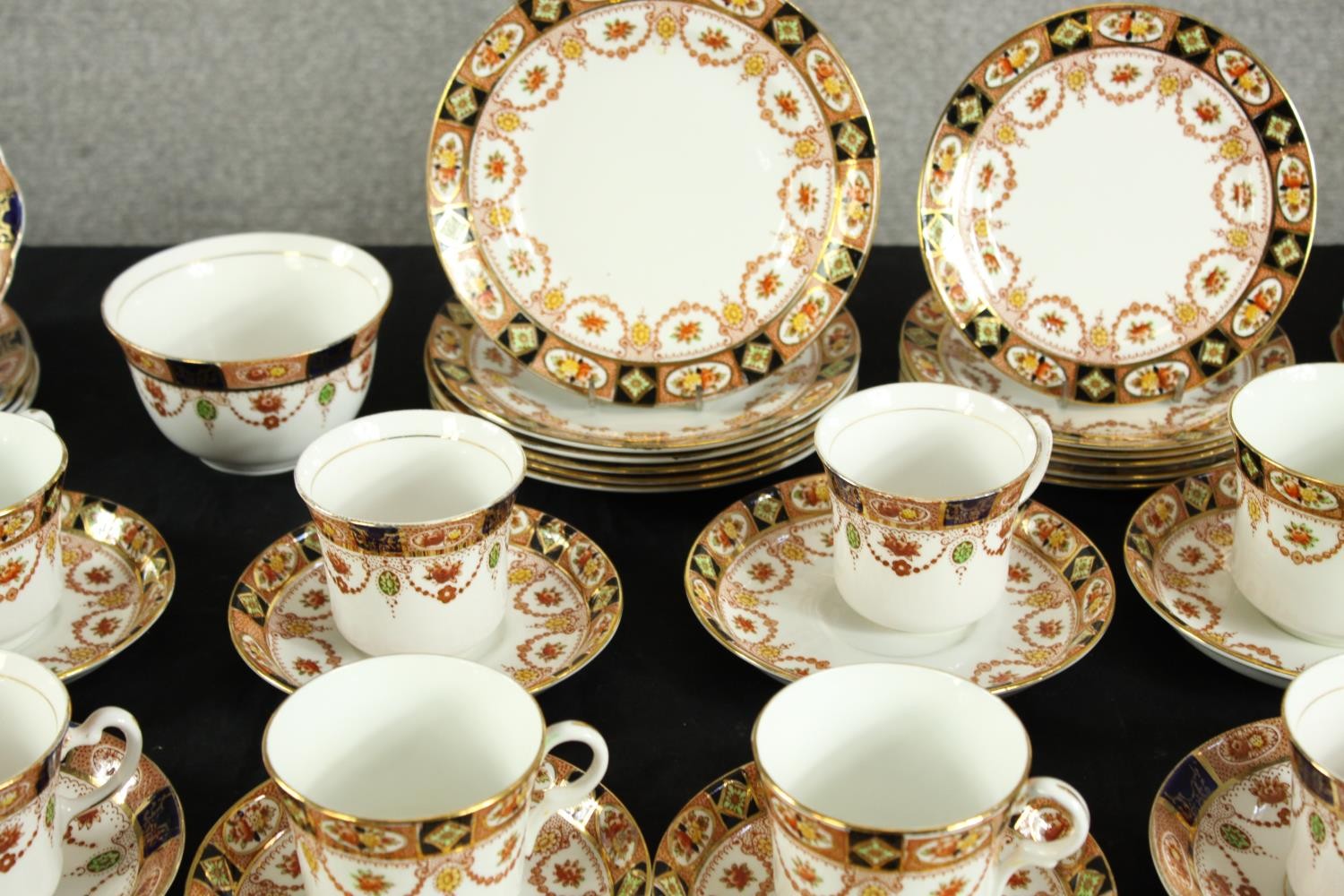Two 20th century Sutherland China part tea and dinner sets decorated with sprays of flowers, marks - Image 3 of 10