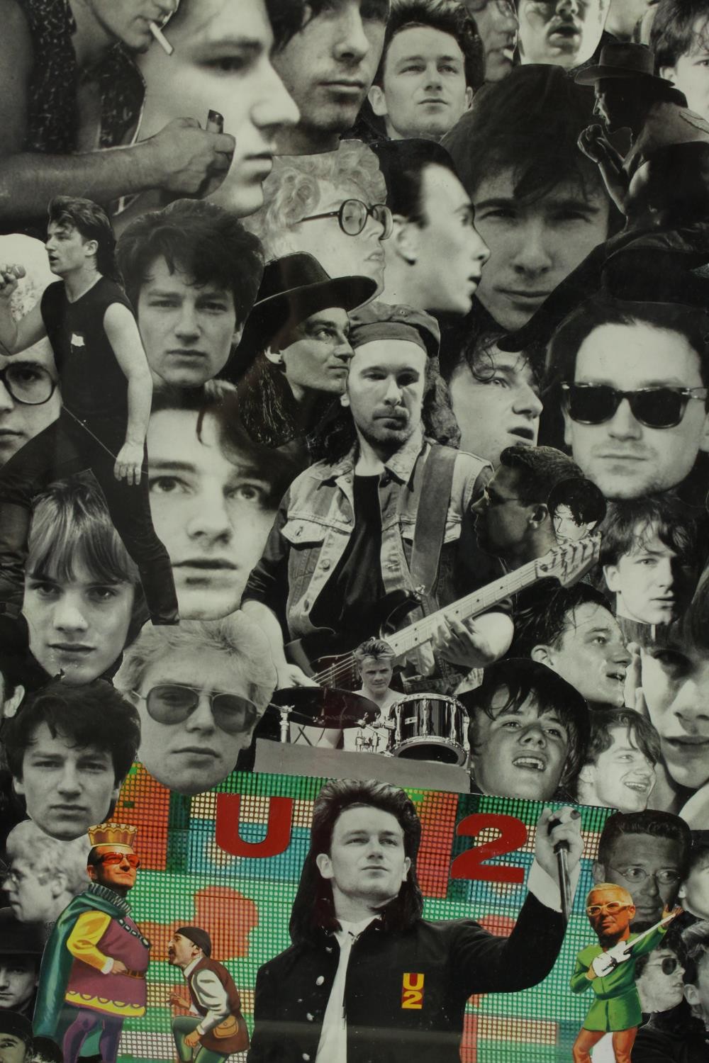 Foxy (Contemporary) two collages of photographs of U2 and assorted film stars, each signed and - Image 3 of 4