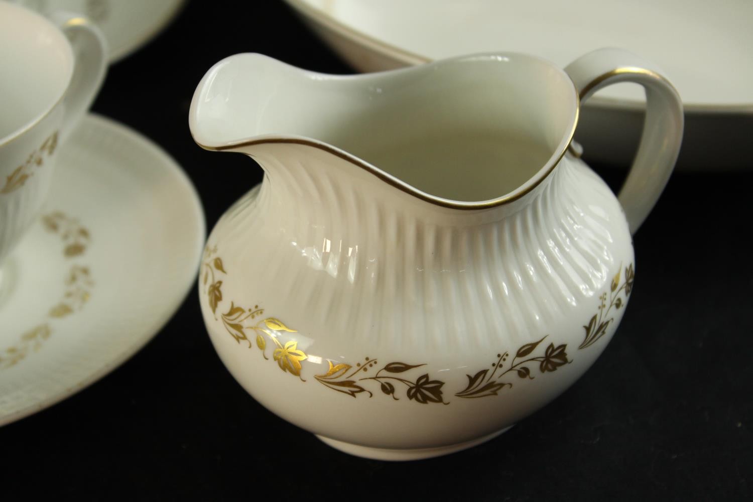 An extensive Royal Doulton Fairfax pattern tea and dinner service comprising of cups, saucers, - Image 10 of 12