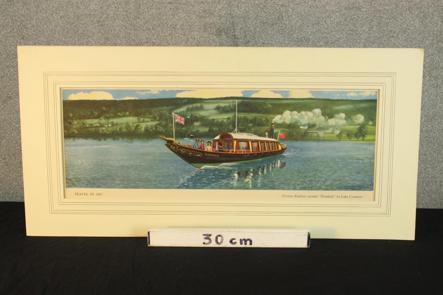 D. Hamilton Ellis (20th century) Furness Railway Steamer Gondola on Lake Coniston, an original - Image 3 of 4