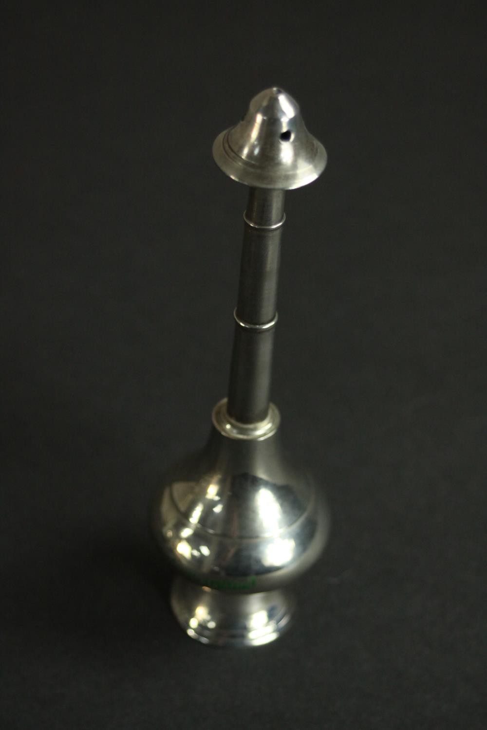 A collection of Indian an Oriental items, including two rose water sprinklers, three silver plated - Image 4 of 9