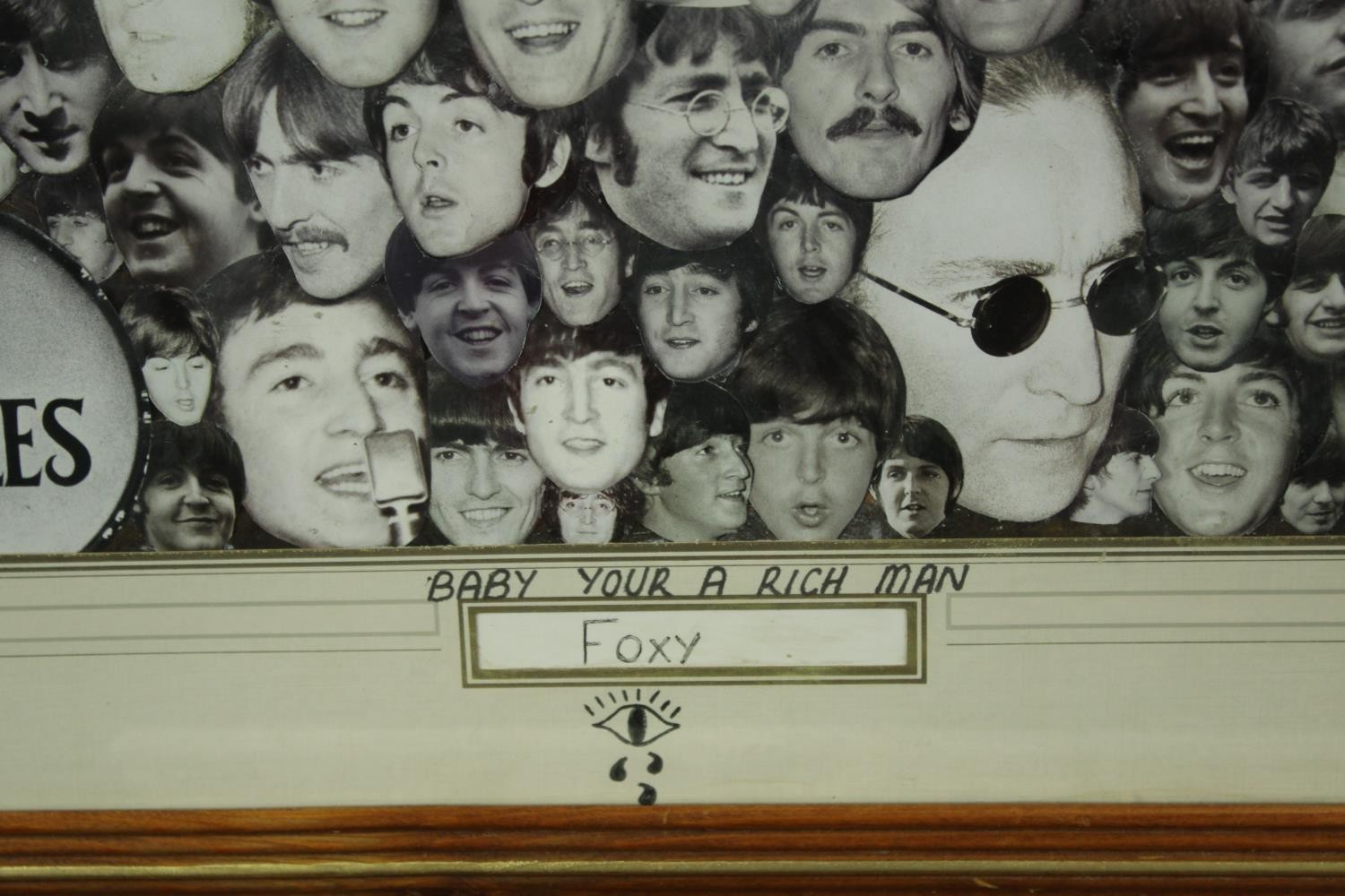 Foxy (Contemporary). Beatles.(Baby you're a rich man) two black and white collages of film and - Image 4 of 6