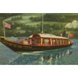 D. Hamilton Ellis (20th century) Furness Railway Steamer Gondola on Lake Coniston, an original