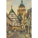 Z. Hignchi (20th century, Chinese school), Alsfeld, oil on canvas, signed and framed, inscribed in