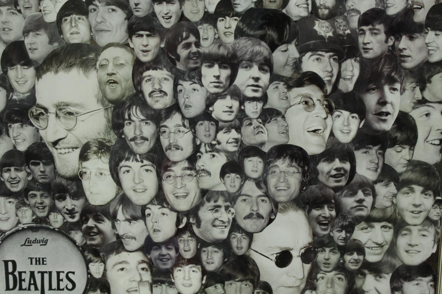 Foxy (Contemporary). Beatles.(Baby you're a rich man) two black and white collages of film and - Image 3 of 6