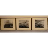 Allen Chan; A set of three 20th century black and white photographs of scenes, Yunnan, China. H.30