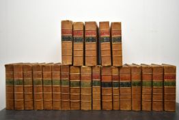 Statutes at Large, twenty four leather bound volumes relating to English law. (Missing volumes)