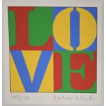 Peter Blake (1936- present). ‘Love’ screen-print numbered 103/175. Signed and numbered in pencil.