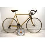 Raleigh Centenary 24k gold plated bicycle, 23" frame. Wheels Dia.26". 100 in total were made for