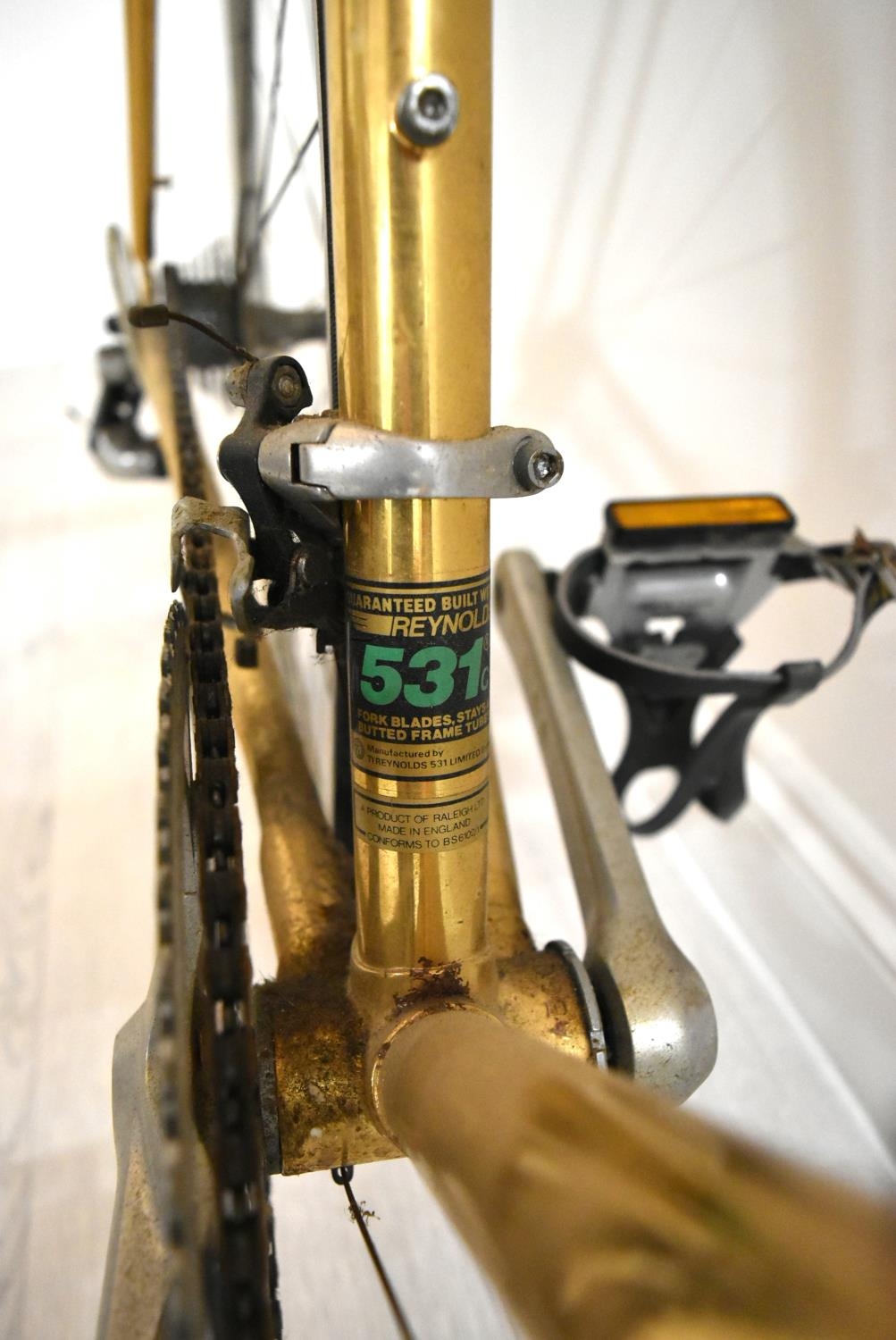 Raleigh Centenary 24k gold plated bicycle, 23" frame. Wheels Dia.26". 100 in total were made for - Image 7 of 21