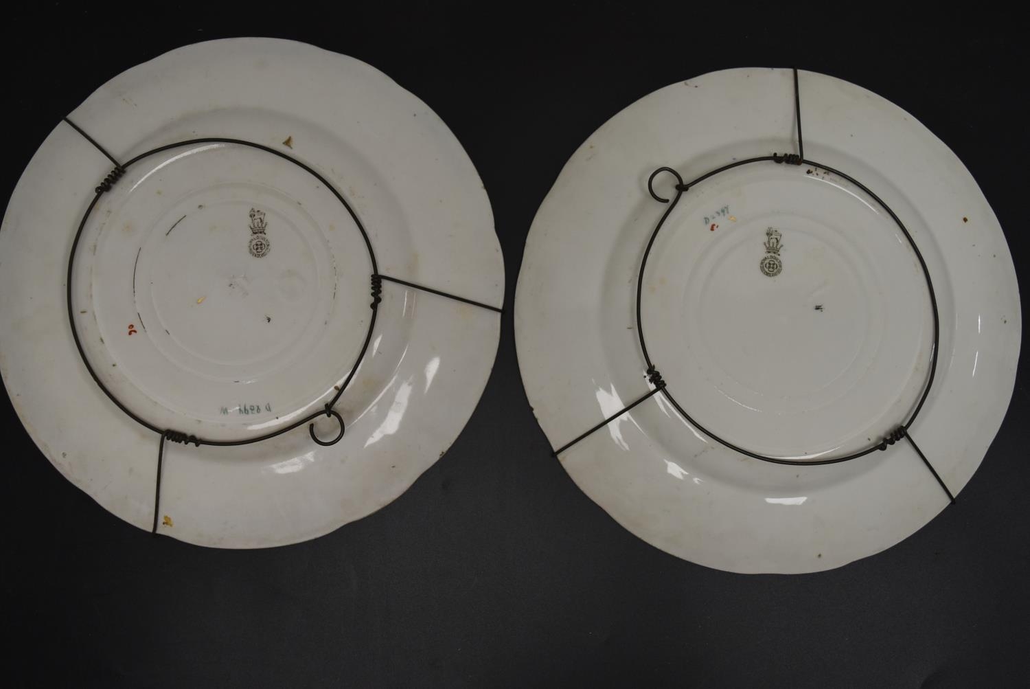 A pair of Royal Doulton seriesware plates depicting scenes after Hugh Thomson, marks verso. Dia.26. - Image 2 of 6