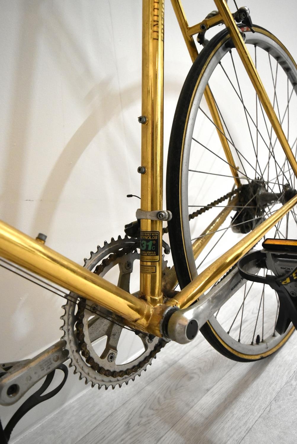 Raleigh Centenary 24k gold plated bicycle, 23" frame. Wheels Dia.26". 100 in total were made for - Image 19 of 21