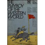 A National Theatre and Olivier Theatre framed theatre poster, The Playboy of the Western World