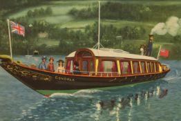 D. Hamilton Ellis (20th century) Furness Railway Steamer Gondola on Lake Coniston, an original