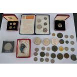 Assorted presentation coins to celebrate the ‘80th Birthday Aug 4th 1980’ of the Queen Mother and