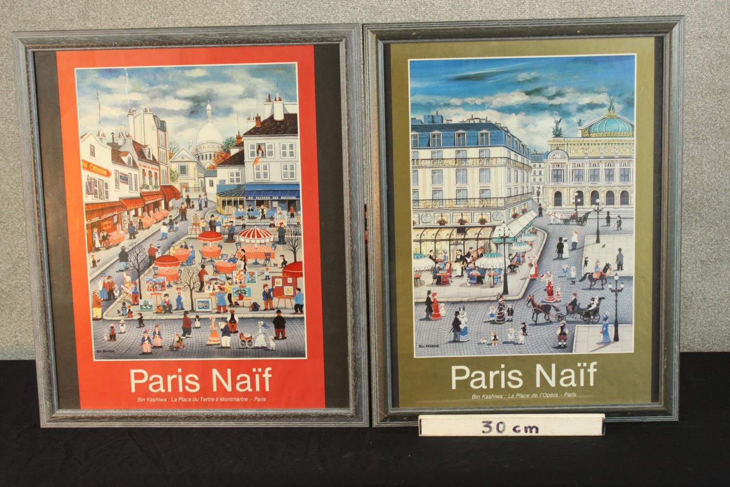 Bin Kashiwa (b.1944, Japanese) two mid 20th century coloured Paris-Naiff posters, La Place du Tertre - Image 2 of 5