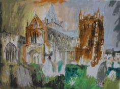 John Piper (British 1903-1992) Ottery St. Mary, a limited edition 4/100 pencil signed screen print