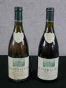 Two bottles of 1993 Jacques Prieur Montrachet Grand Cru white wine.