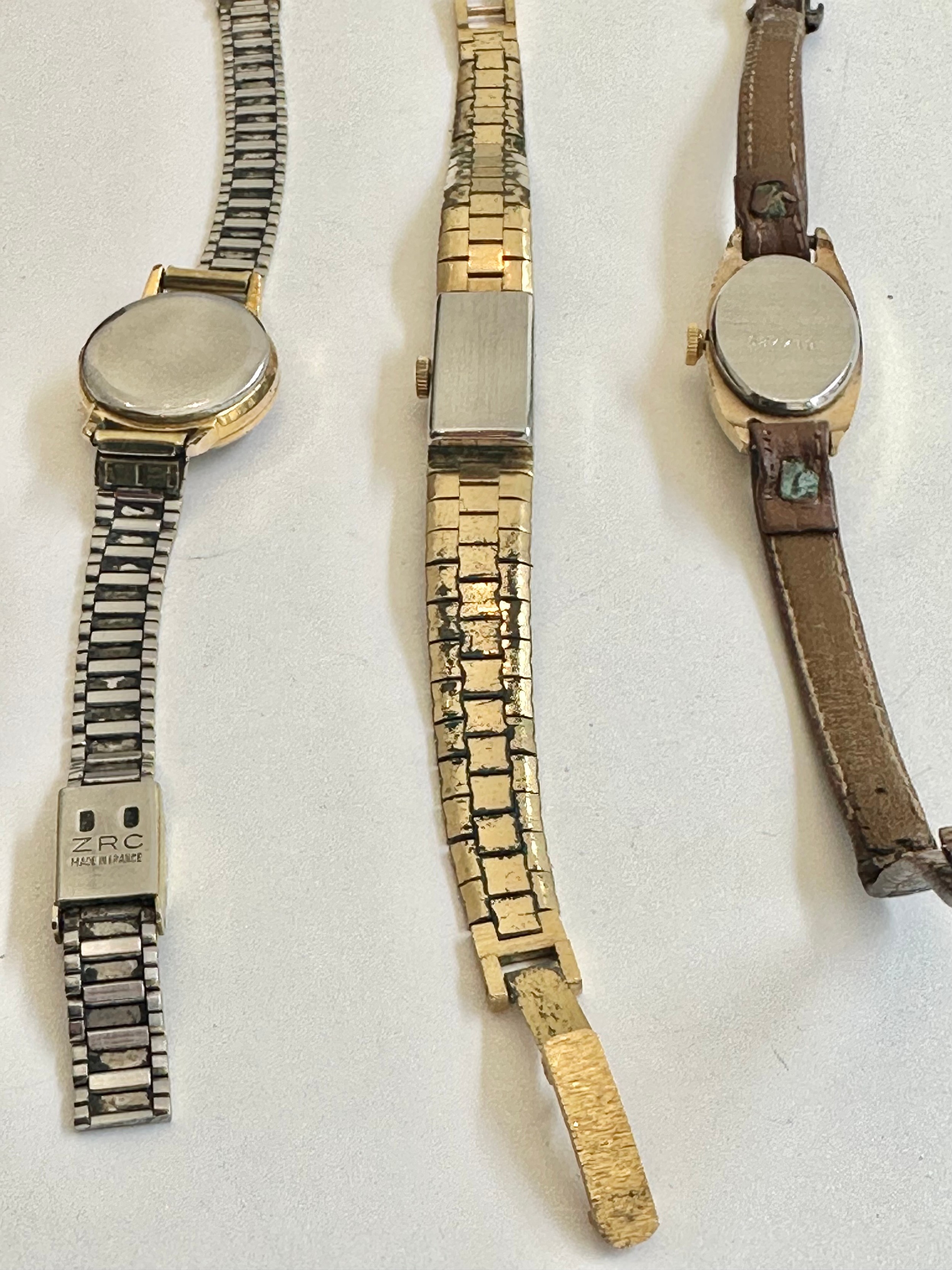 Three vintage ladies watches, a gold plated automictic Seconda watch with roman numerals, a ladies - Image 3 of 4