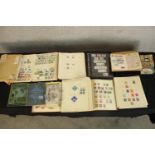 A large collection of mainly 20th century world stamps. H.32 W.24cm. (largest)