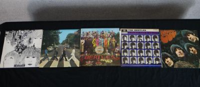 Five Beatles LPs; Rubber Soul, A Hard Days Night, Lonely Hearts, Abbey Road & Revolver