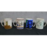 Four limited edition Wedgwood limited edition porcelain tankards to commemorate the Pearly Kings &